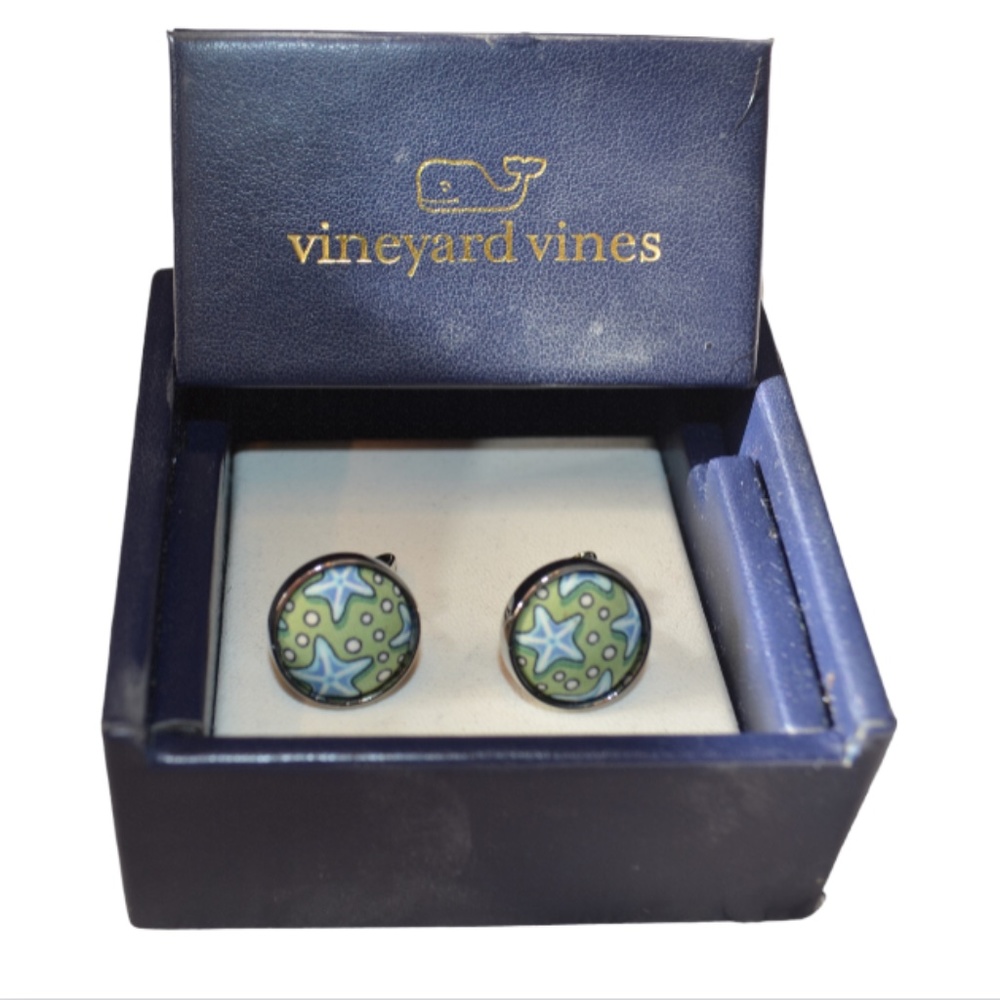 Vineyard Vines Starfish Cufflinks in Box